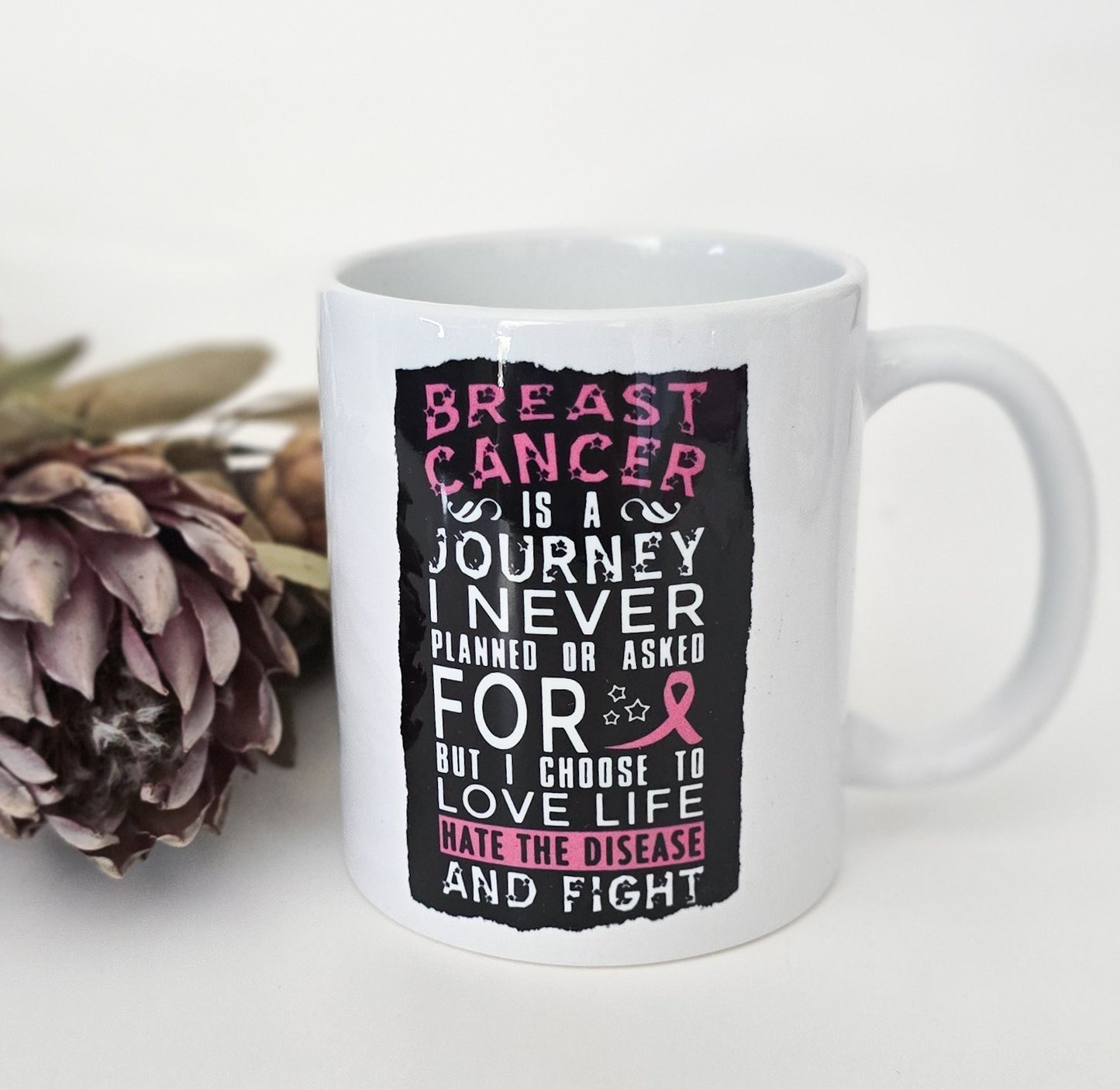 Coffee Mug - Breast Cancer Journey