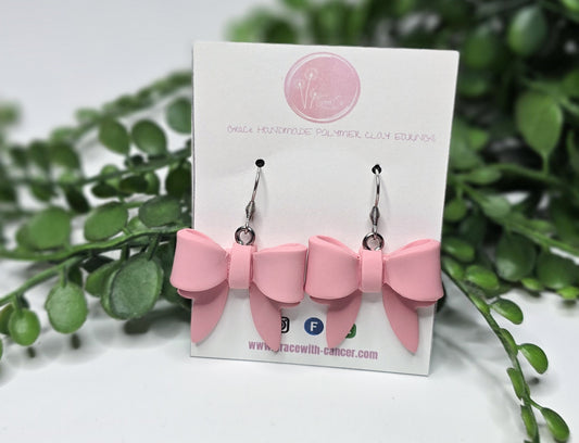 Bow Dangles Pink