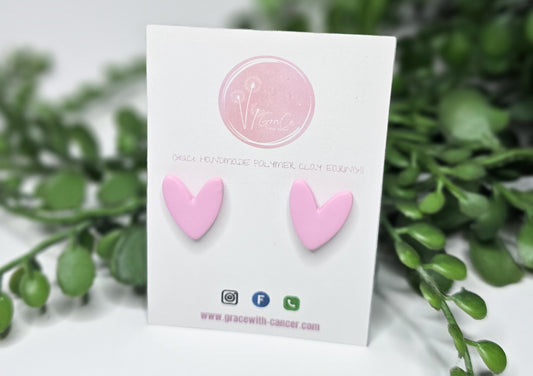 Pink Heart Stud